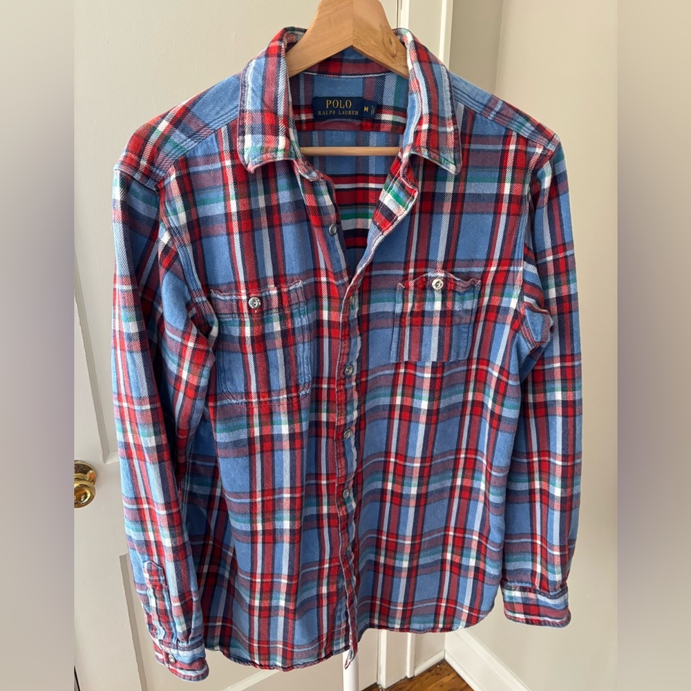 Polo Ralph Lauren Men Classic Fit Plaid Oxford Shirt 710590863001 Medium